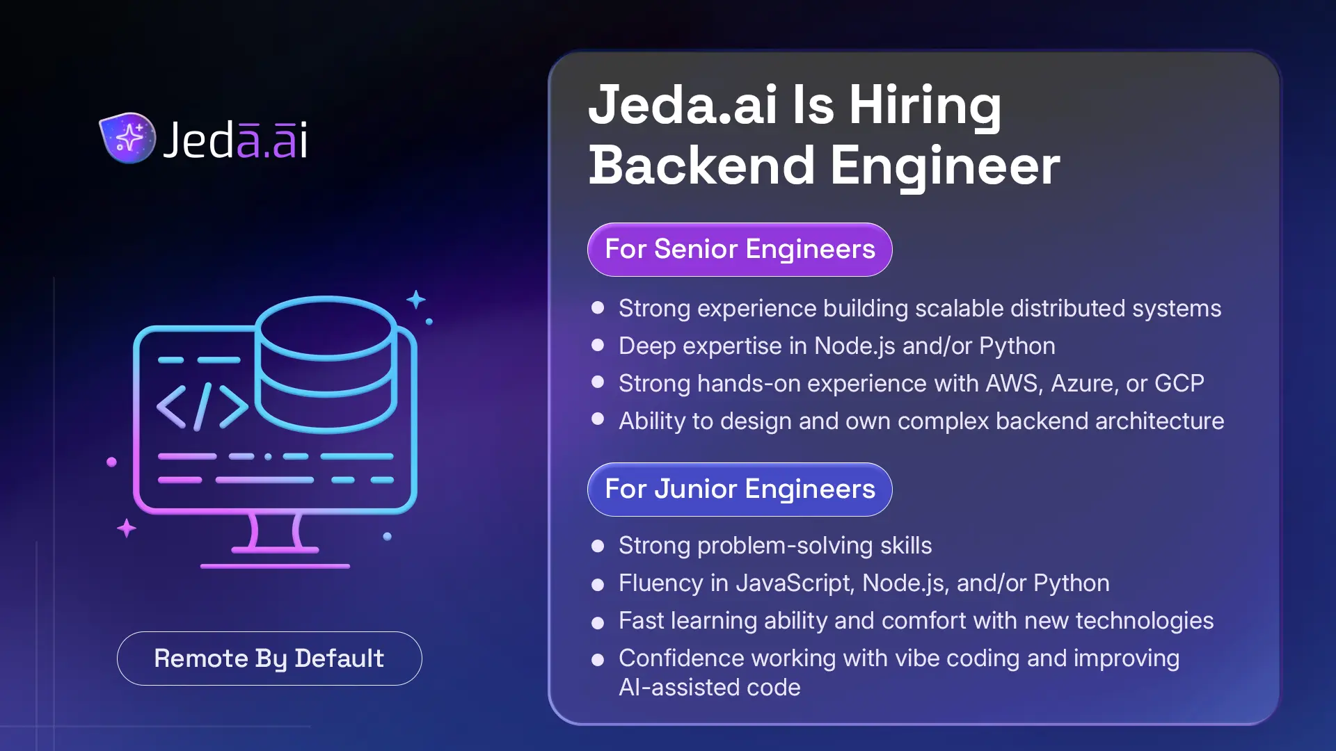Backend Engineer at Jeda.ai — Build the AI Workspace Intelligence Engine