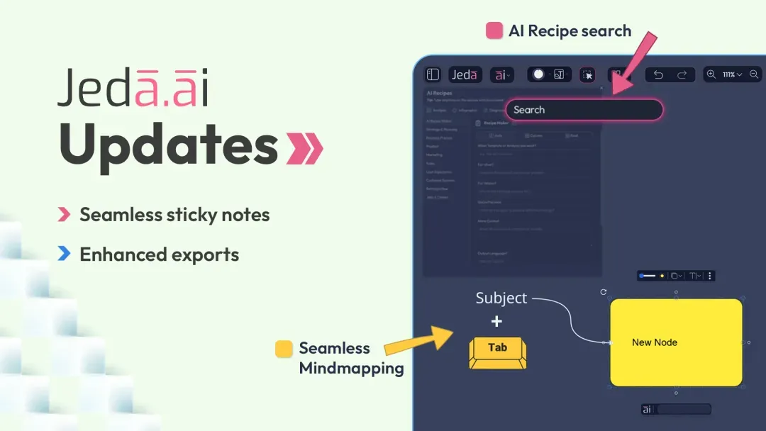Jeda.ai Update: Smarter Mindmapping and Powerful New Capabilities