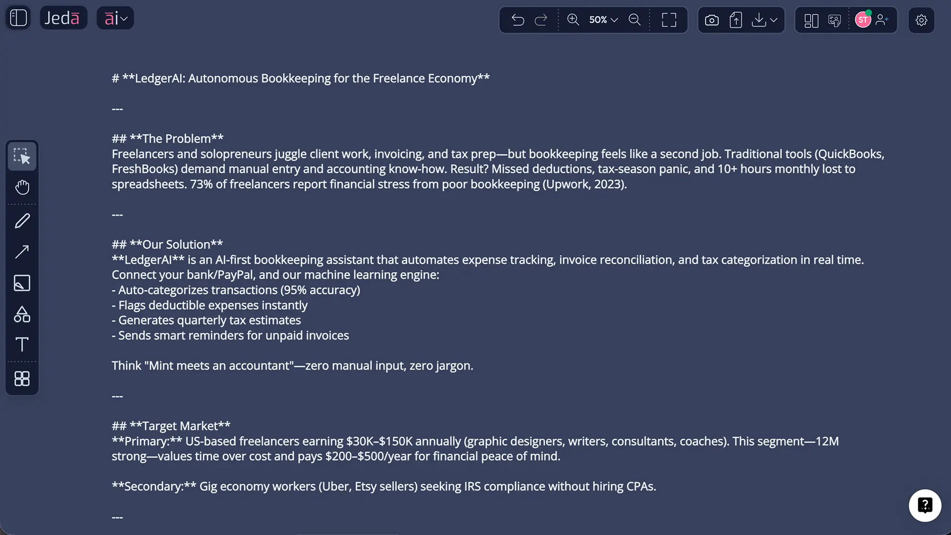 AI Business Plan Generator: Generate One Page Business Plan with AI