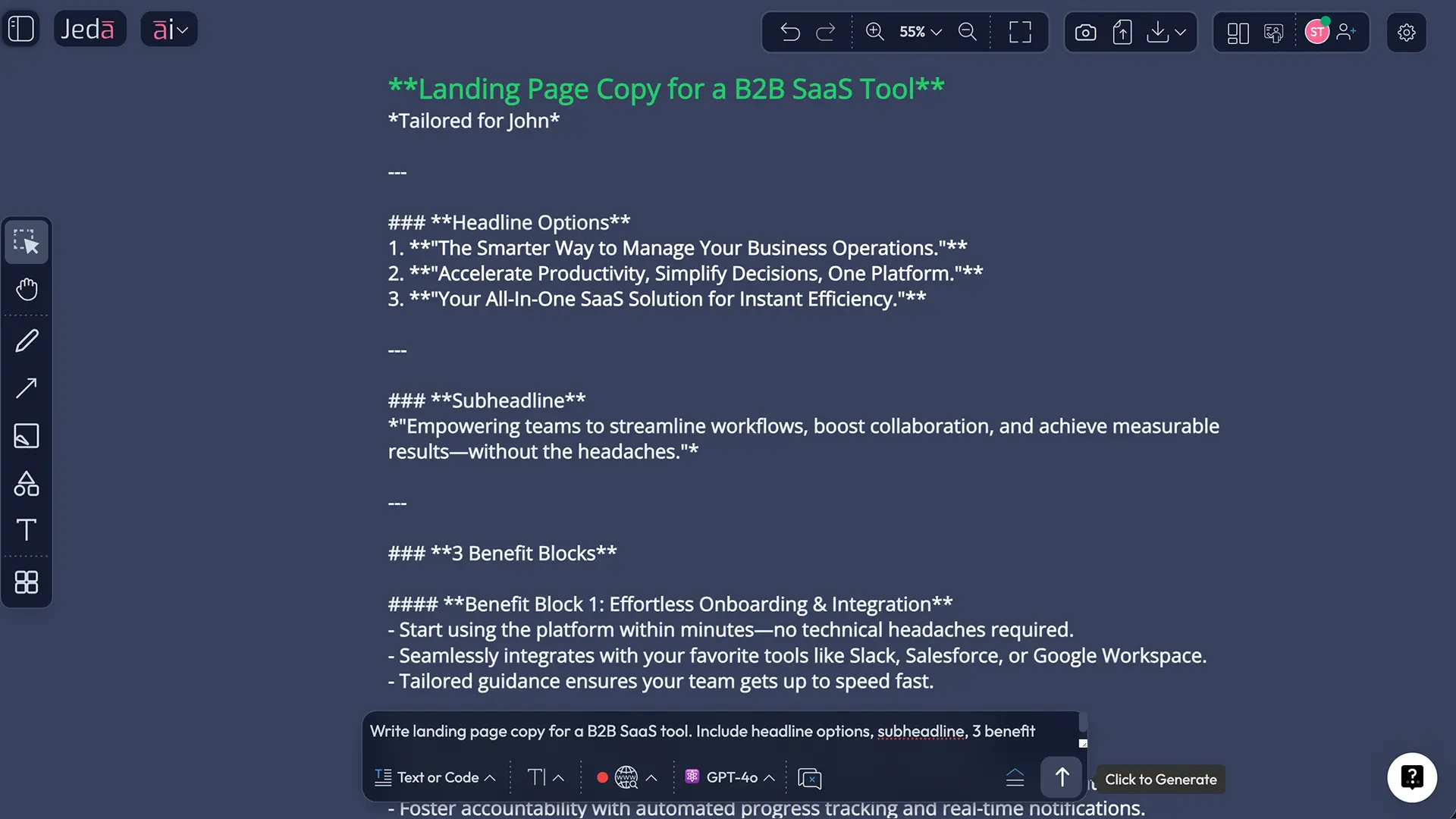AI Landing Page Copy Generator: How to Create Clearer, Higher-Converting Pages with Jeda.ai